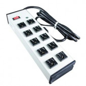 Wiremold 15 ft. 10-Outlet Compact Power Strip with Lighted On/Off Switch - UL210BD