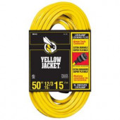 YELLOWJACKET 50 ft. 12/3 SJTW Outdoor Lock Jaw Extension Cord - 2737