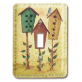 Amerelle Bird-Houses 2 Toggle Wall Plate - Multi Color - 128T