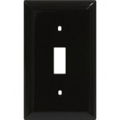 GE 1 Toggle Switch Wall Plate - Brown - 40035