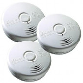 Kidde Worry Free 10-Year Battery Operated Combination Smoke and CO Alarm (3-Pack) - 21009667