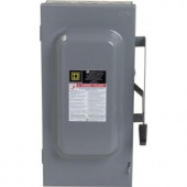 SquareD 100 Amp 240-Volt 3-Pole Fusible Indoor General Duty Safety Switch - D323N
