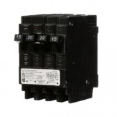 Siemens Triplex Two Outer 15 Amp Single-Pole and One Inner 20 Amp Double-Pole-Circuit Breaker - Q21520CT