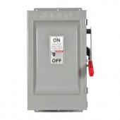 Siemens Heavy Duty 60 Amp 240-Volt 3-Pole Type 12 Fusible Safety Switch - HF322J