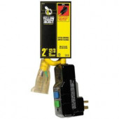YELLOWJACKET 2 ft. 12/3 Right Angle GFCI Plug and Lighted Receptacle - 2877