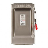 Siemens Heavy Duty 60 Amp 240-Volt 2-Pole type 4X Fusible Safety Switch - HF222S