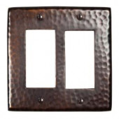 TheCopperFactory Double GFI Switch Plate - Antique Copper - CF124AN