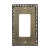 Amerelle Reaissance 1 Decora Wall Plate - Brushed Brass - 90RBB