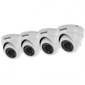 Defender Pro 800TVL Ultra High Resolution Widescreen Indoor/Outdoor Dome Security Cameras (4-Pack) - 21320