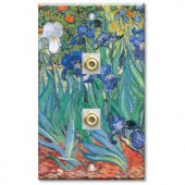 ArtPlates Van Gogh Irises 2 Cable Wall Plate - DCAB-13