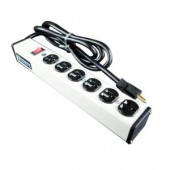 Wiremold 15 ft. 6-Outlet 20-Amp Compact Power Strip with Lighted On/Off Switch - ULB620-15
