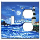 ArtPlates Lighthouse at Night Switch/Outlet Combo Wall Plate - SO-661