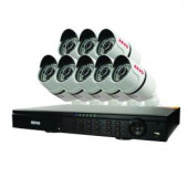 Revo Wired T-HD 16-Channel 2TB DVR Surveillance System with 8 T-HD 1080p Bullet Cameras - RT161B8G-2T