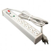 Wiremold 6 ft. 6-Outlet 15-Amp Computer Grade Surge Strip with Lighted On/Off Switch - M6BZ