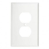Stanley-NationalHardware 1 Gang Wall Plate - White - V8002 SGL OUTLETPLATE WH
