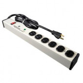 Wiremold 6 ft. 6-Outlet 20-Amp Computer Grade Surge Strip with Lighted On/Off Switch - M620BZLS