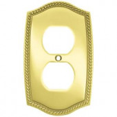 Liberty Colonial 1 Gang Rope Duplex Wall Plate - 67400