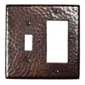 TheCopperFactory 1 Switch and 1 GFI Switch Plate - Antique Copper - CF125AN