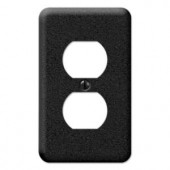 CreativeAccents Steel 1 Outlet Wall Plate - Charcoal Decorative - 9VFC108