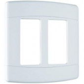 Pass&Seymour Signature 2 Gang Curved 2 Rocker Wall Plate - White - SWC262WCC10R