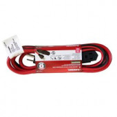 Husky 9 ft. 14/3 Medium-Duty Indoor 3-Outlet Extension Cord - Red and Black - HD#623-395