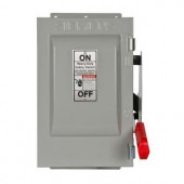 Siemens Heavy Duty 30 Amp 600-Volt 2-Pole Type 12 Non-Fusible Safety Switch - HNF261J