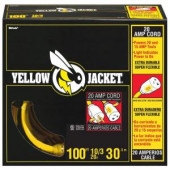 YELLOWJACKET 100 ft. 10/3 SJTW Extension Cord with Lighted T-Blade - 2992