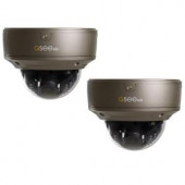 Q-SEE Wired 1080p Indoor/Outdoor IP Dome Camera with Varifocal Lens and 100 ft. Night Vision (2-Pack) - QTN8040D-2