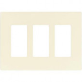 CooperWiringDevices Aspire 3-Gang Screwless Wall Plate - Desert Sand - 9523DS