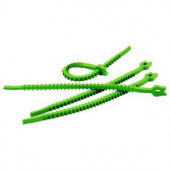 UTWire Q Knot Outdoor Reusable Ties - Green (Set of 20) - UTW-QK20-GN