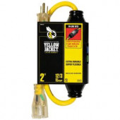 YELLOWJACKET 2 ft. 12/3 SJTW with In-Line GFCI and Lighted Receptacle - 2817
