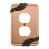 Amerelle Grayson 1 Duplex Wall Plate - Copper and Bronze - 88DACVB
