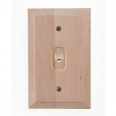 Amerelle Data Wall Plate - Un-Finished Wood - 180RJ45