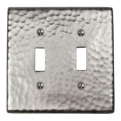 TheCopperFactory Double Switch Plate - Antique Copper - CF123SN