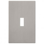 Amerelle Mies Screwless 1 Toggle Wall Plate - Nickel - 240TN