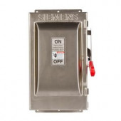 Siemens Heavy Duty 60 Amp 600-Volt 2-Pole type 4X Non-Fusible Safety Switch - HNF262S