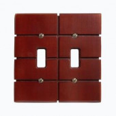 Amerelle Soho 2 Toggle Wall Plate - Brown - 4044TT