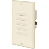 CooperWiringDevices 15-Amp 120-Volt LED Stoplight with Vertical and Horizontal Louvered Wall Plate - Almond - 7739A-BOX