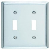 Pass&Seymour 2 Gang Toggle Wall Plate - Stainless Steel - SL2CC5