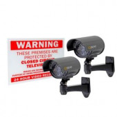 Q-SEE Decoy Cameras with Warning Sign (2-Pack) - QSSIGD2