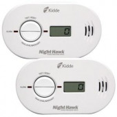 Kidde Twin Value Pack CO Alarm with Digital Display - N-COPP-B-LS
