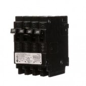 Siemens Triplex Two Outer 20 Amp Single-Pole and One Inner 30 Amp Double-Pole-Circuit Breaker - Q22030CT