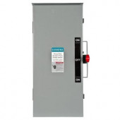 Siemens Double Throw 100 Amp 600-Volt 3-Pole Outdoor Non-Fusible Safety Switch - DTNF363R