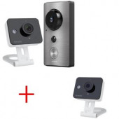 Zmodo Wi-Fi Smart Doorbell with Mini Cam Bundle and Additional Free Mini Cam - SDBELLMINICAMS