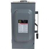 SquareD 100 Amp 240-Volt 3-Pole Fusible Outdoor General Duty Safety Switch - D323NRB