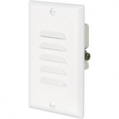 CooperWiringDevices 15-Amp 120-Volt LED Steplight with Vertical and Horizontal Louvered Wall Plates - White - 7739W-BOX