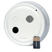 Gentex Hardwired Interconnected Photoelectric Smoke Alarm with Test Switch and Temporal 3 Sounder - 9123