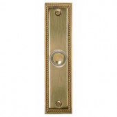HeathZenith Polished Brass Wired Push Button - 887-B