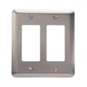 Amerelle Steel 2 Decora Wall Plate - Pewter - C2RRPW