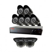 Revo Lite 8-Channel 1TB 960H DVR Surveillance System with (8) 700TVL Cameras - RL81D2GB6G-1T